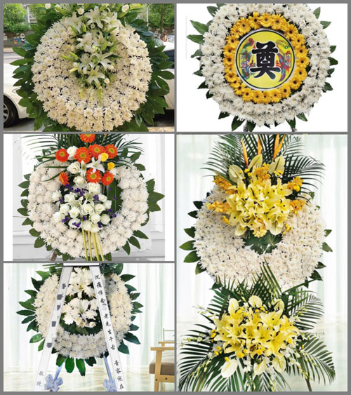浙江省衢州龙游县罗家乡陆村村花圈速递